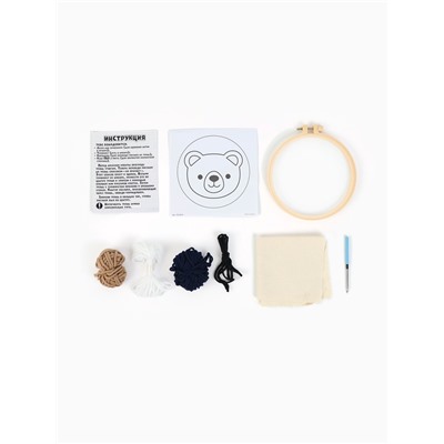 Ковровая вышивка «Мишка», набор для творчества