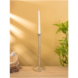 Подсвечник «Флейта», 37 см, алюминий, серебро