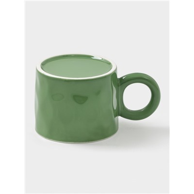 УЦЕНКА Кружка новогодняя «Ёлочка», 300 мл, 15×9.6×8 см, керамика, зелёная