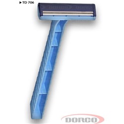 Станок для бритья одноразовый DORCO TD-706 (5 шт.), TD 706-5P (Голубой)