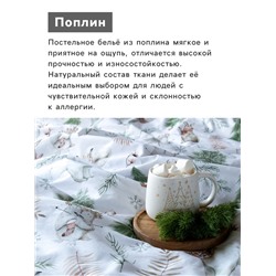 Постельное бельё евро «Этель» Forest history, поплин