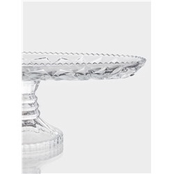 Блюдо на ножке, 31×10.5×11.5 см, стекло, прозрачное
