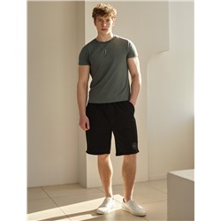 Футболка slim fit  из премиального хлопка с эффектом меланж