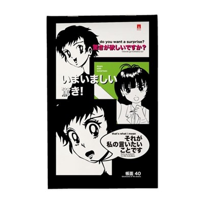 Блокнот А5, 40 листов Manga Anime, обложка картон, МИКС