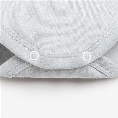 Боди детское «Крошка Я. Мой первый НГ», рост 68-74 см, серое