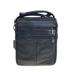 Сумка мужская  из натуральной кожи, цвет черный
