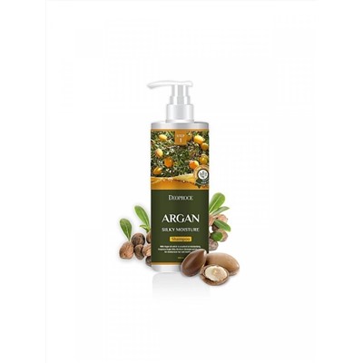 Deoproce Увлажняющий шампунь для волос с аргановым маслом 1000 мл Argan Silky Moisture Shampoo