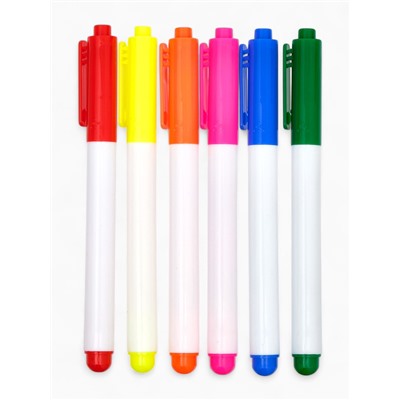 Маркеры перманентные по ткани (набор 6 шт) "Многоцветье"