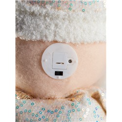 Фигура текстиль «Дед Мороз» 55-84 см, телескопические ножки, 1 LED, от батареек LR1130×3, свечение тёплое белое