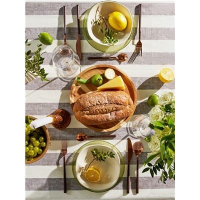 Скатерть «Этель» Graphite, 110×140 см, лён 100%, 260 г/м²