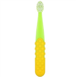 RADIUS, Totz Plus Toothbrush, для детей от 3 лет, очень мягкая, зеленый/желтый, 1 зубная щетка