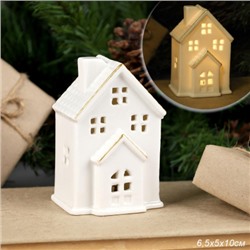 Фигурка Домик с подсветкой новогодний 10 см / 7100 /уп 2/96/LED