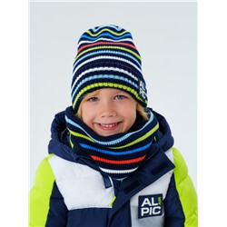 Комплект трикотажный для мальчиков: шапка, снуд