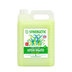 Крем-мыло жидкое SYNERGETIC, биоразлагаемое, для мытья рук и тела «Алоэ вера», 5 л