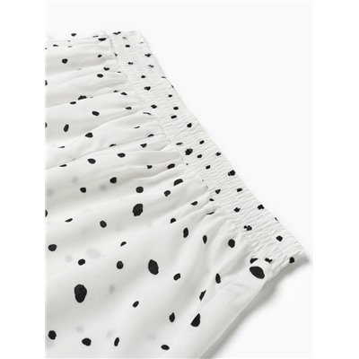 Пижама женская (рубашка, шорты) KAFTAN, размер 48-50, белая