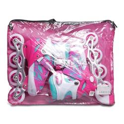 Ролики детские, размер M (цвет розовый)