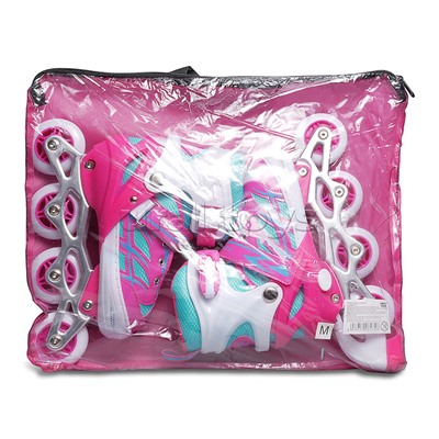 Ролики детские, размер M (цвет розовый)