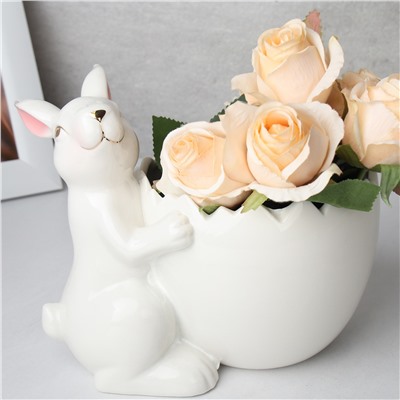 Фигурка кашпо Кролик 18х15 см / YZ21218 /уп 32/