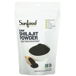 Sunfood, сырое мумие в виде порошка, 100 г (3,5 унции)