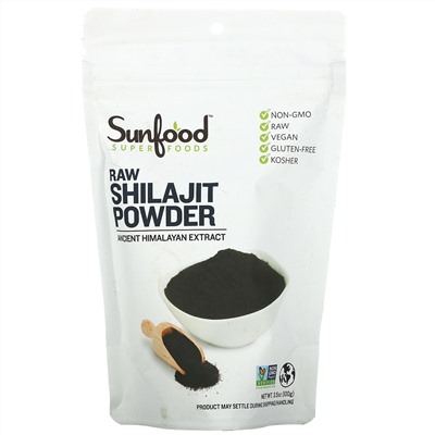 Sunfood, сырое мумие в виде порошка, 100 г (3,5 унции)