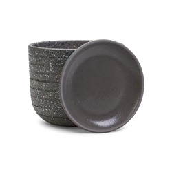 Горшок для цветов «Пряности», 1.6 л, d=15.5 см, h=12.5 см, керамический, с поддоном, серый