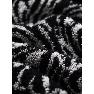 Полотенце махровое Этель «Победитель», 70×130 см, 100% хлопок, 420 г/м², чёрно-белое