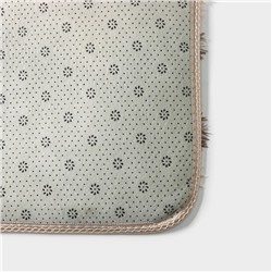 Коврик Доляна «Зиг-заг», 50×80 см, коричневый