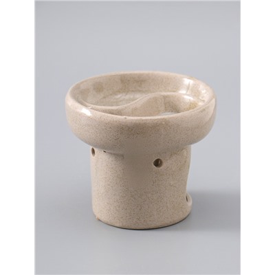 УЦЕНКА Аромалампа керамика "Меридиан" белый песок 11,5х11,5х10 см