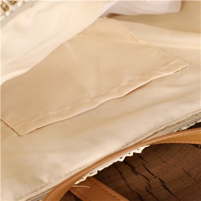 Сумка плетеная 40x33x27 / DW-14 /уп 80/бежевая