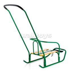Игрушка. Санки детские "Ветерок 7+" (цвет зеленый)