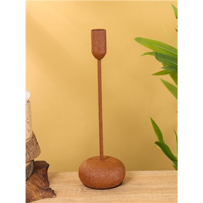 Подсвечник на 1 свечу текстурный «Бисквит», 8×8×25.5 см