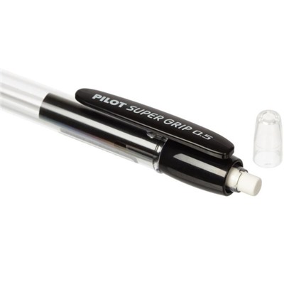 Карандаш механический Pilot Super Grip, 0.5 мм, резиновый упор, чёрный