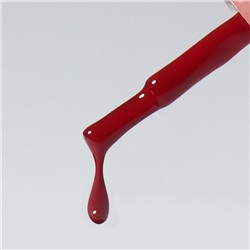 Гель лак для ногтей, однотонный, трехфазный, 10 мл, LED/UV, красный (158)