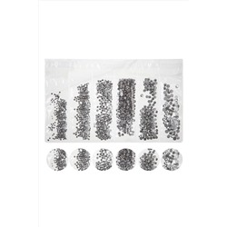 Nail Art Набор страз для ногтей, черный. KRISTALLER, 1107757