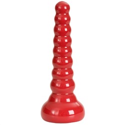 Ребристая анальная втулка Red Boy Anal Wand Butt Plug - 21,3 см.