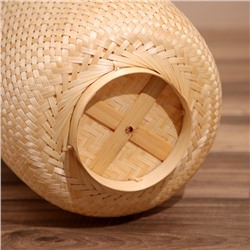 Корзина плетёная, из бамбука 35х35х43 см