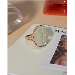 Кольцо с натуральным перламутром