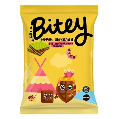 Вафли Bitey Шоколад 35г ЭКОПРОДУКТЫ, 1187697