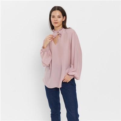 Блузка женская MINAKU: Enjoy, размер 48, цвет розовый