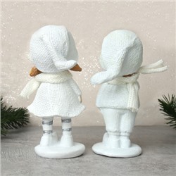 Фигурка Мальчик/Девочка 13 см / W254-1 /уп 72/Новый год