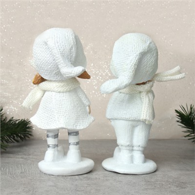 Фигурка Мальчик/Девочка 13 см / W254-1 /уп 72/Новый год