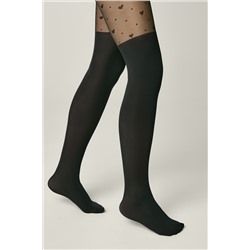 CONTE Колготки с сердечками и имитацией гольфинов SWEET LADY CONTE ELEGANT, 1234304