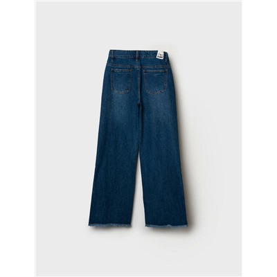 Брюки текстильные джинсовые для девочек