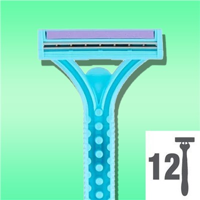 Станок для бритья одноразовый для ЖЕНЩИН Dʤɪˈlett Симпли ВИНУС-2 (Сатин Care Plus Women)(12 шт.) (Оригинал)