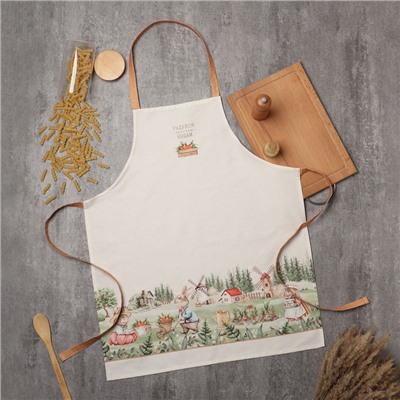 Фартук «Этель. Кроличья ферма», 60×70 см, 100% хлопок, саржа 190 г/м²