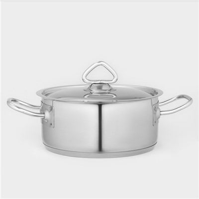 Кастрюля LUXSTAHL, 2 л, d=19 см, h=8 см, капсульное дно, индукция, нержавеющая сталь