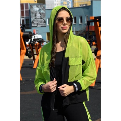 Комплект 8133 (толстовка_топ) (Желтый)