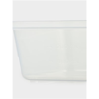 Набор контейнеров для хранения еды Idiland, 3 шт.: 400 мл, 800 мл, 1.5 л, пластик, герметичный, прозрачный, крышка голубая