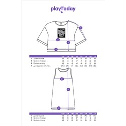 Комплект (Сарафан+Футболка) PLAYTODAY, 1074793