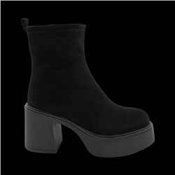 Ботинки из натуральной кожи на меху РМ-094-2 черные